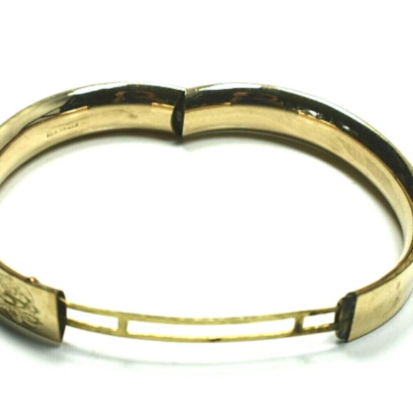 14K Gold Engraved Bangle Bracelet Ornate Florentine - Can be Monogrammed 24g - Picture 4 of 4